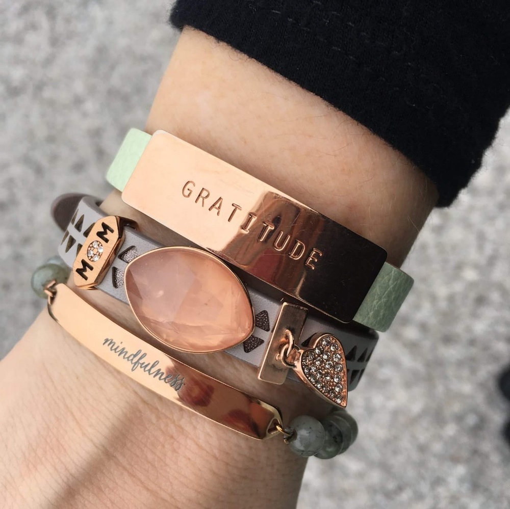 Keep collective  rose gold love stone